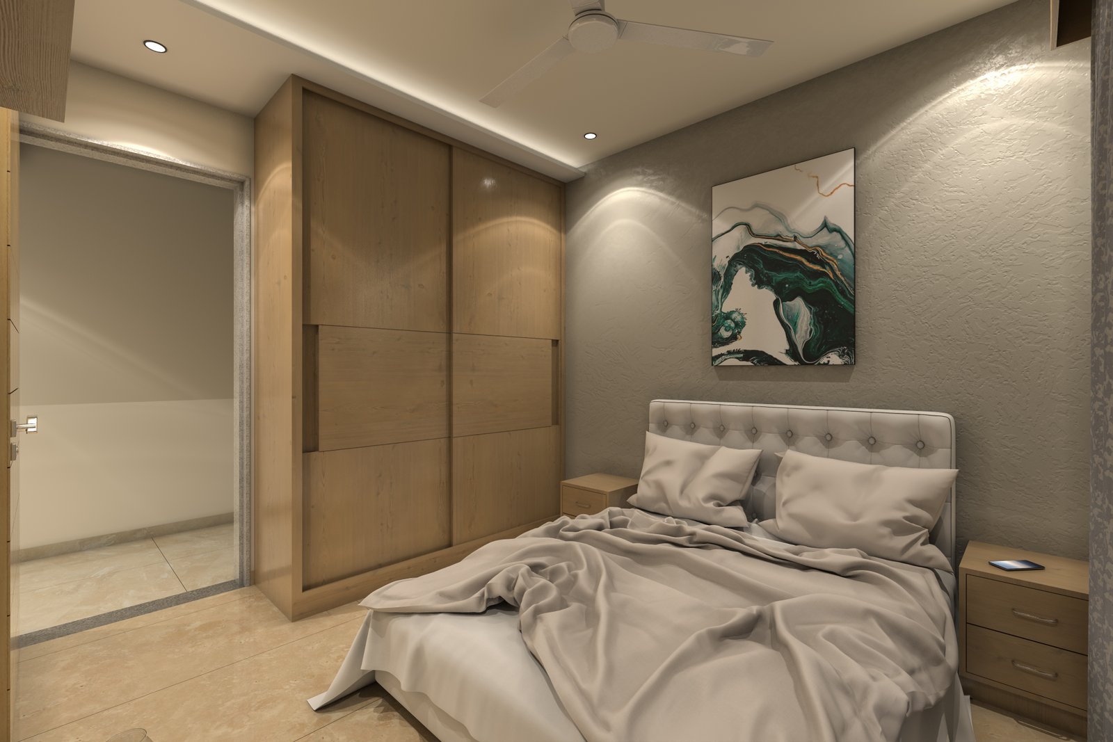 Nakshatra Heights bedroom rendering