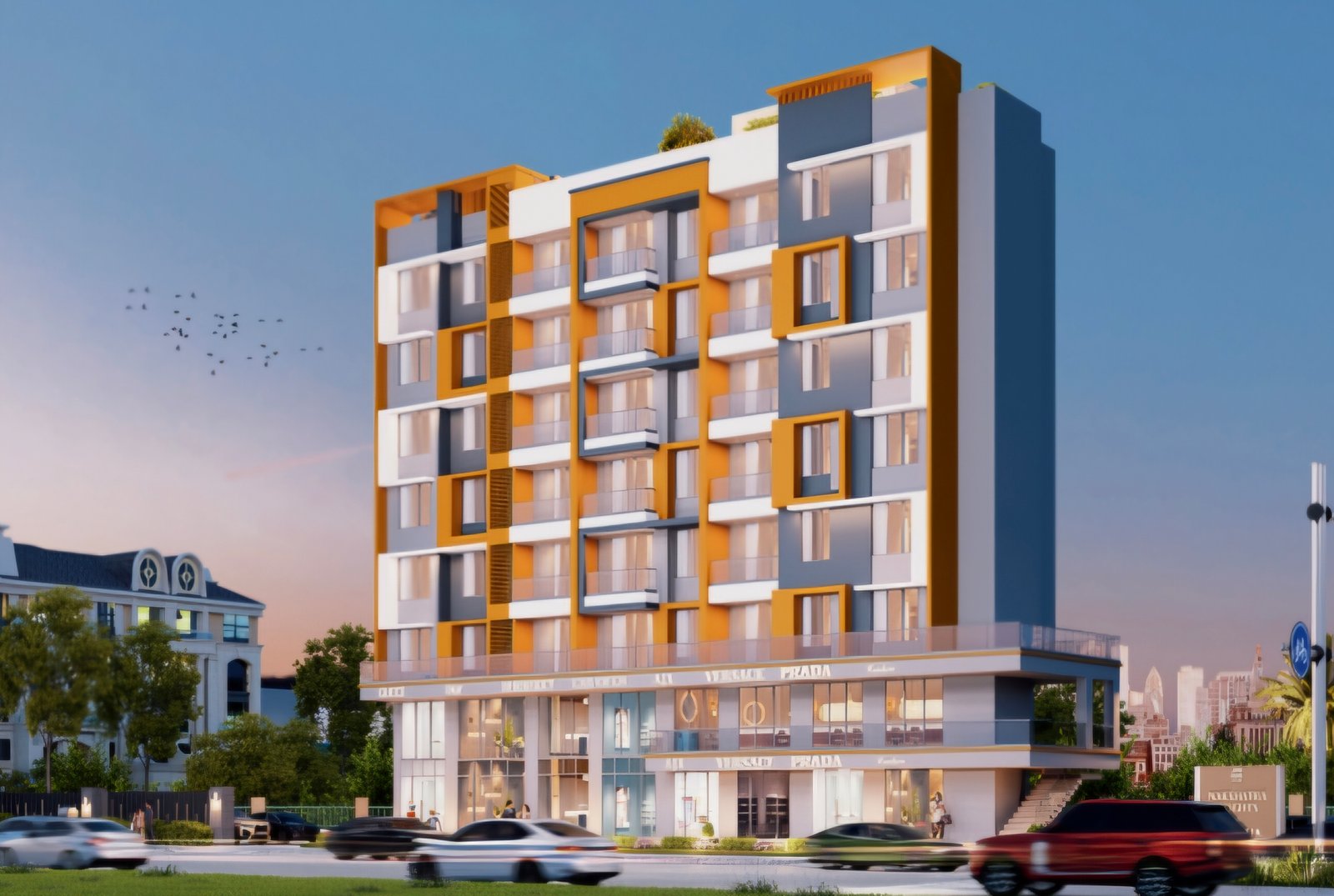 Architectural rendering of Nakshatra Heights